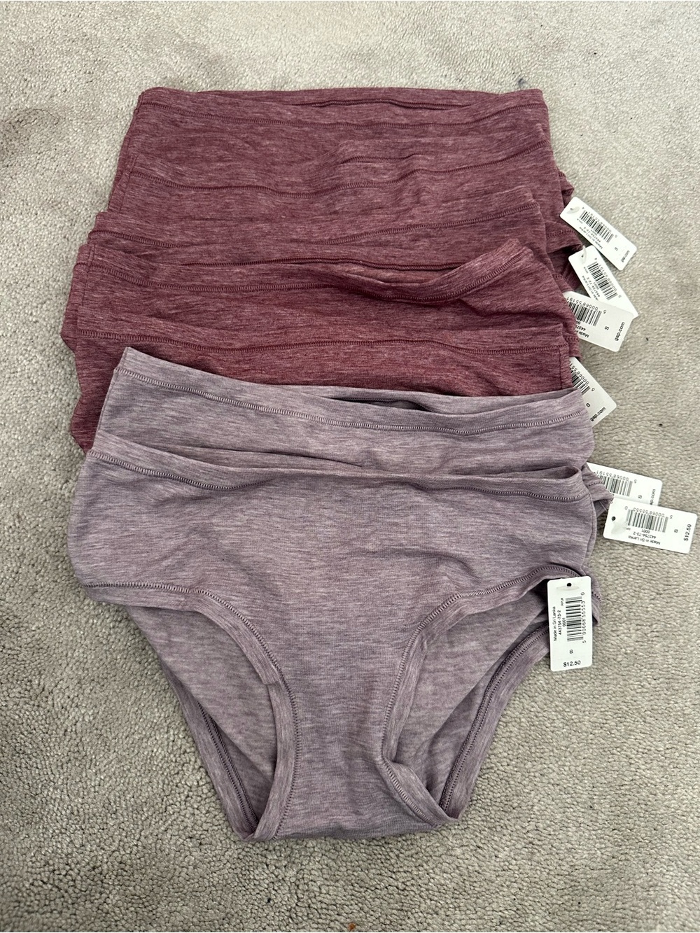 7 pack NWT Gap Breathe Hipsters purple size S